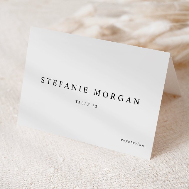 Cartão de Local de Escolha do Casamento Clássico N (Criador carregado)