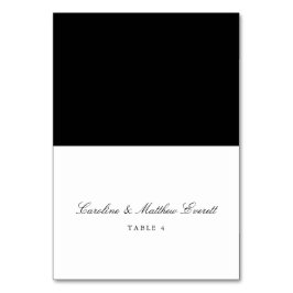 Cartão de Local de Nome Personalizado Elegante de 