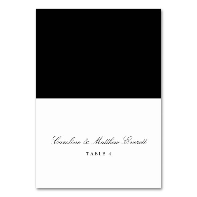 Cartão de Local de Nome Personalizado Elegante de  (Frente)