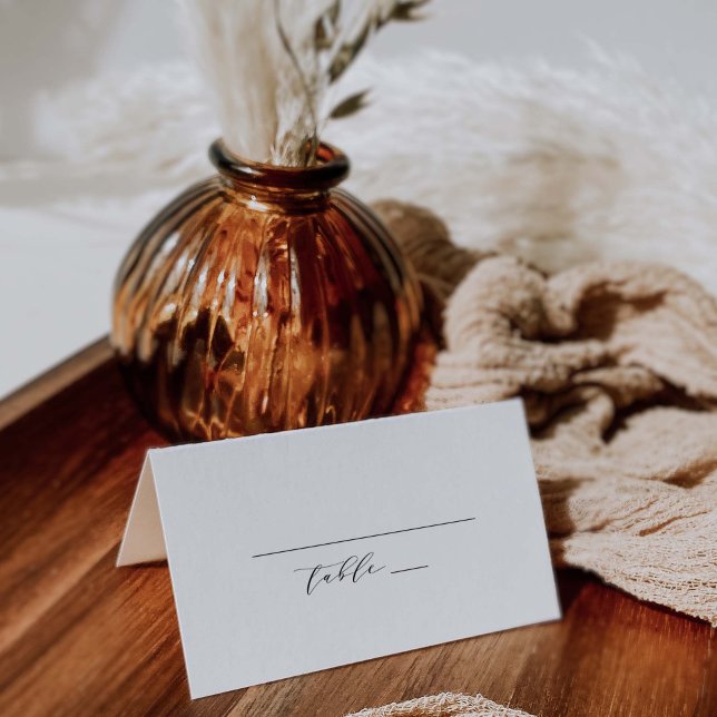 Cartão de Local Dobrado Clássico De Casamento J102 (Criador carregado)