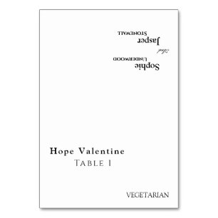 Cartão de Local Dobrável Clássico Moderno