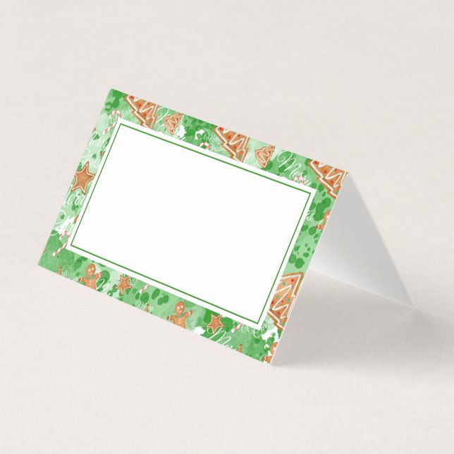 Cartão de Local Jante Natal | Pão de especiarias (Frente)