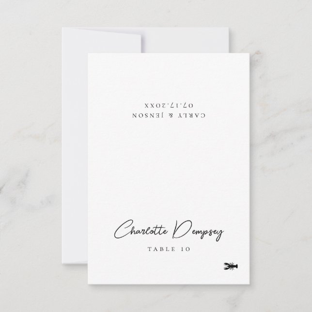 Cartão de Local Minimalista Moderno (Frente)