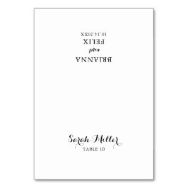 Cartão de Local para Caligrafia Moderna