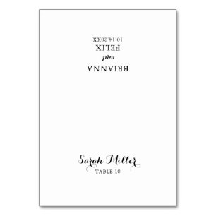 Cartão de Local para Caligrafia Moderna