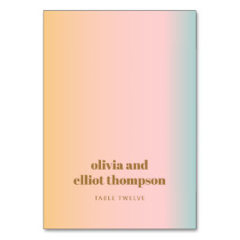 Cartão de Local Personalizado de Casamento de Grad