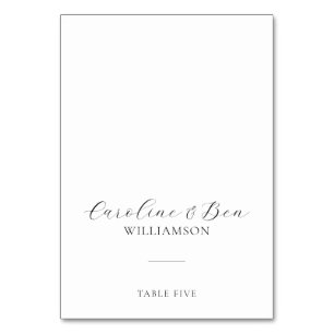 Cartão de Local Personalizado Minimalista Preto e 