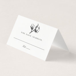 Cartão de Localidade de Casamento de Plantas de Al