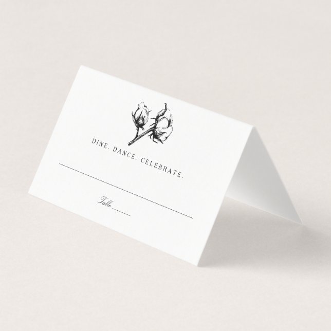 Cartão de Localidade de Casamento de Plantas de Al (Frente)