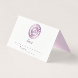 Cartão de Localização de Casamento Mandala com Ren