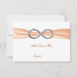 Cartão de Localização de Mesa de Casamento Orange