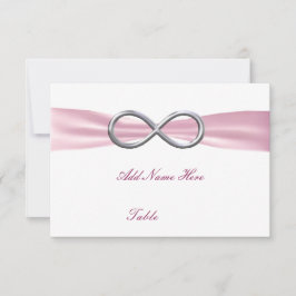 Cartão de Localização de Mesa de Casamento Pink In