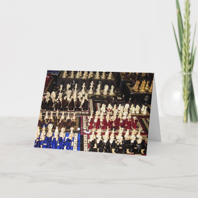 Cartão de Loucura de Conselhos de Xadrez (Frente)