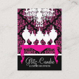 Cartão De Lugar 311 Glitzie Candie Pink Mesa Rococo