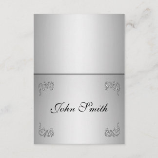 Cartão de lugar à mesa com nome - redemoinho de pr