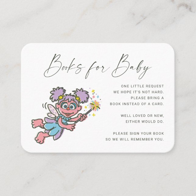 Cartão De Lugar Abby Cadabby Book Request Insert (Frente)