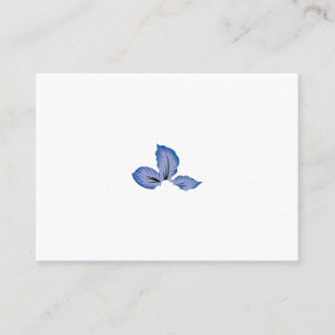 Cartão De Lugar Azul-lacre, Design decorativo azul-ciano
