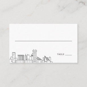 Cartão De Lugar Baltimore Wedding   Coloque as placas frontais e t