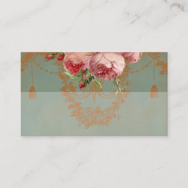 Cartão De Lugar Blenheim Rosa - Placa Place (Frente)