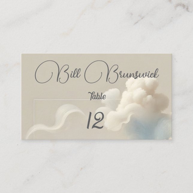 Cartão De Lugar Bliss etéreas (Frente)