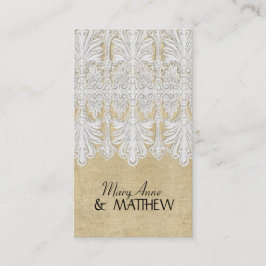 Cartão De Lugar BOHO Burlap n Lace gypsy Modern Mod Estilo