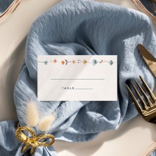 Cartão De Lugar Bold Elegant Floral Wedding Flat