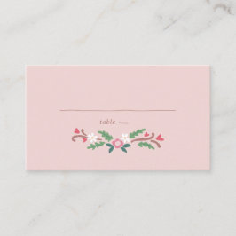 Cartão De Lugar Bunch Floral Romântico Russo