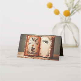 Cartão de lugar caprichoso