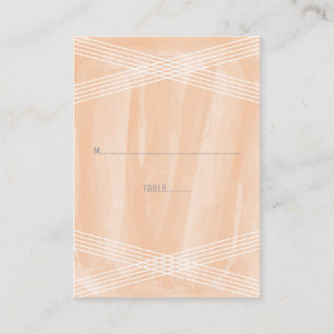 Cartão De Lugar Casamento Deco Laranja Watercolor