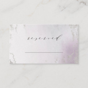 Cartão De Lugar Casamento Lavanda Roxo Reservado
