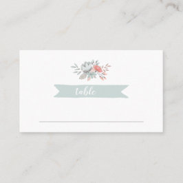 Cartão De Lugar Casamento Romântico Boêmian do primavera Garden