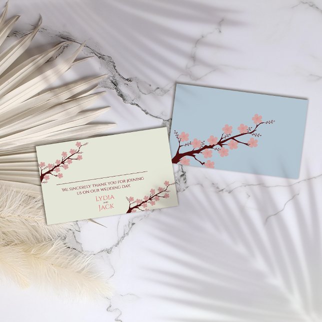 Cartão De Lugar Cherry Blossom Themed Wedding (Criador carregado)