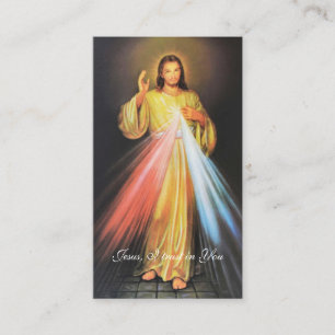 Cartão De Lugar Compaixão divino da Igreja Católica