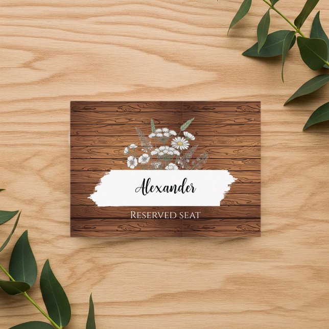 Cartão De Lugar Custom wedding placeholder cards (Criador carregado)