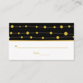 Cartão de lugar de casamento moderno para miçangas