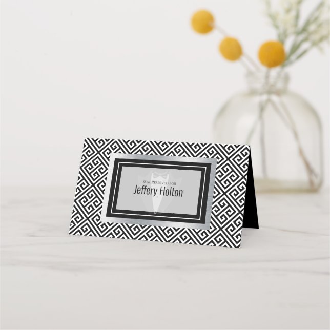 Cartão de lugar de solteiro (Frente)