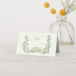 Cartão de lugar do estilo Vintage art nouveau