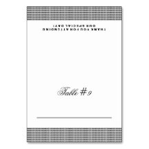 Cartão de Lugar Dobrado de Casamento com Glitterin