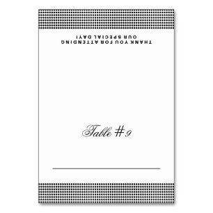 Cartão de Lugar Dobrado de Casamento com Glitterin