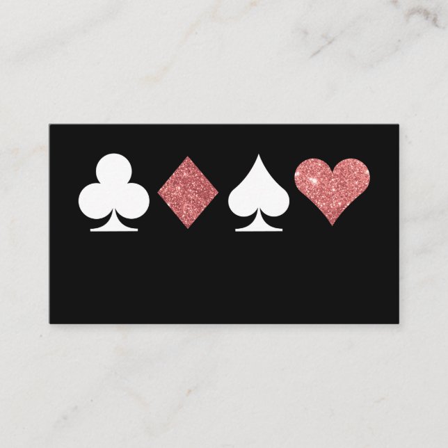 Cartão de Lugar Dourado do Destino Las Vegas com R (Frente)