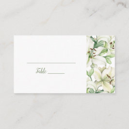 Cartão De Lugar Elegância da Flor de LÍRIO