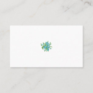 Cartão De Lugar Estilo Decorativo, Mint Cream, Fountain Blue, Teal