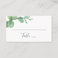 Eucalipto aquarela. Casamento de verde elegante