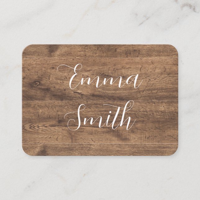 Cartão De Lugar Eucalyptus Greenery Wedding Place Card | Rustic (Frente)