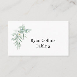 Cartão De Lugar Green Foliage Place Cards