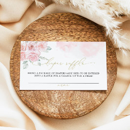 Cartão De Lugar Grinca Blush Floral Spring Girl, fralda bebê Raffl