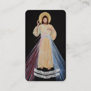 Cartão De Lugar Jesus Divino Compaixão Oração Religiosa Católica