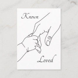Cartão De Lugar Known & Loved – Psalm 139 Pro-Life Prayer Card