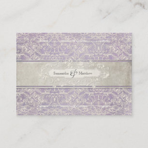 Cartão De Lugar Lilac Vintage Casamento Feito Pela Regência France
