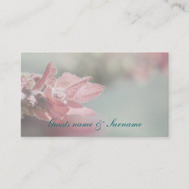 Cartão De Lugar lugar da mesa de lavanda (Frente)